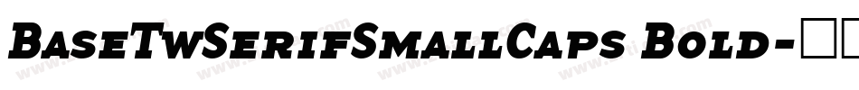 BaseTwSerifSmallCaps Bold字体转换